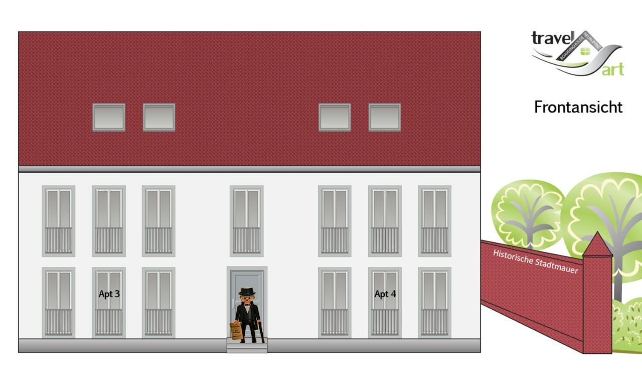 Travel Art Boardinghouse Aparthotel Neuruppin Eksteriør bilde